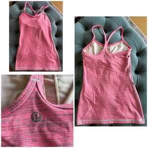 Lululemon Power Y Pink Athletic Tank Top 2